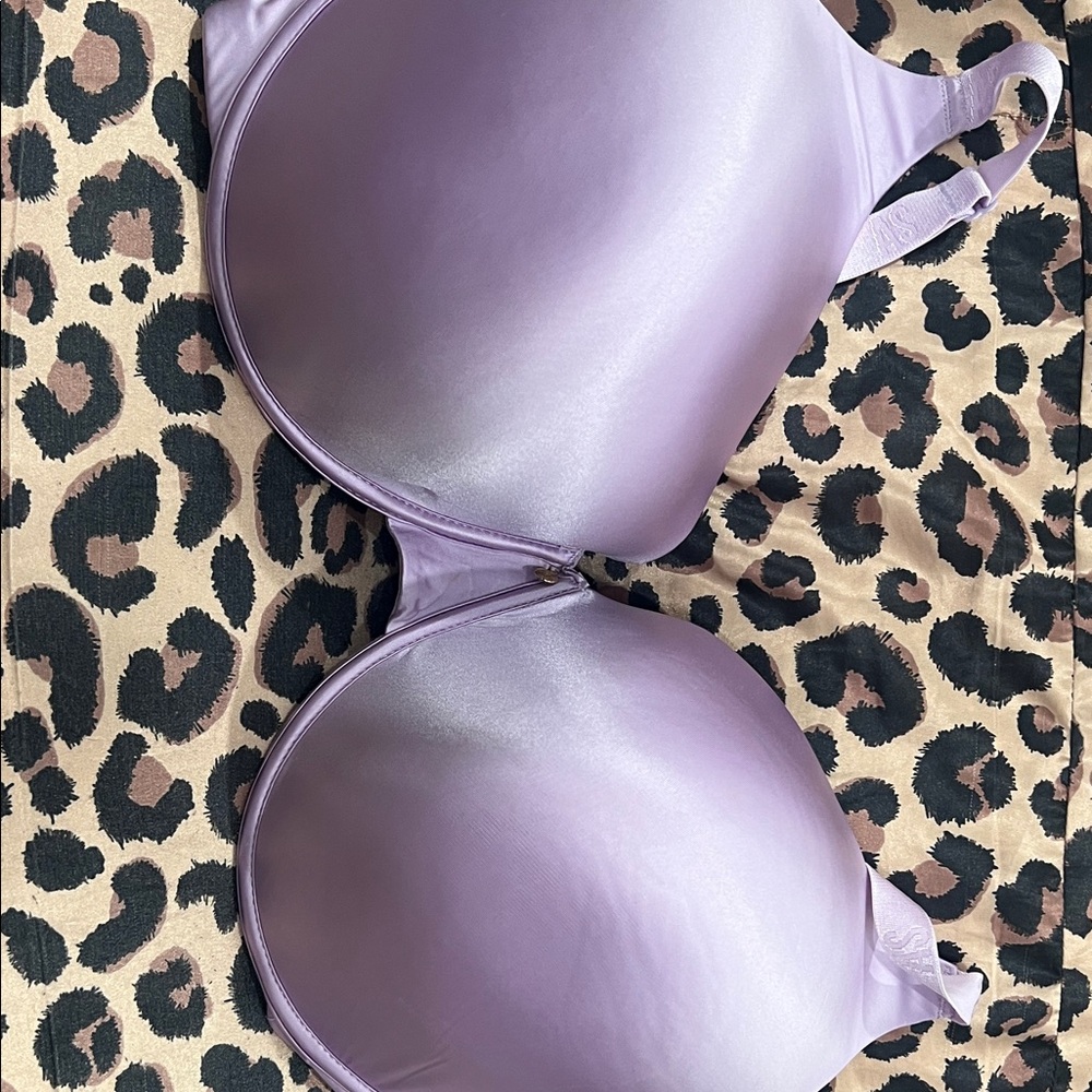 Ashley Stewart Satin Light Purple T-Shirt Bra